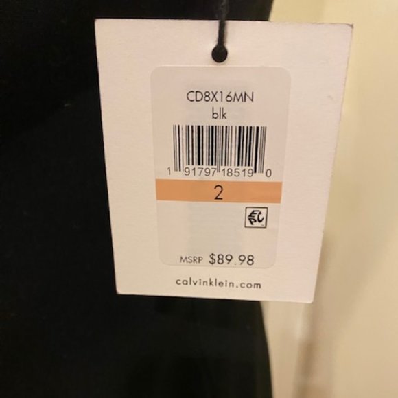 Calvin Klein Midi Black Dress - Picture 4 of 4